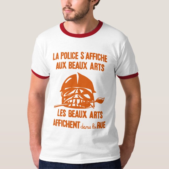 camisa da insurreição de Paris da polícia (Frente)
