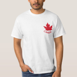 Camisa da lembrança de Canadá do t-shirt da folh