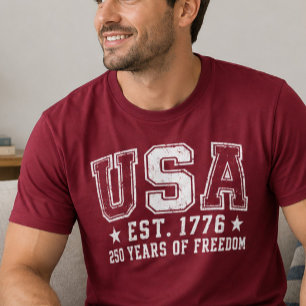 Camisa da Liberdade EUA Est 1776