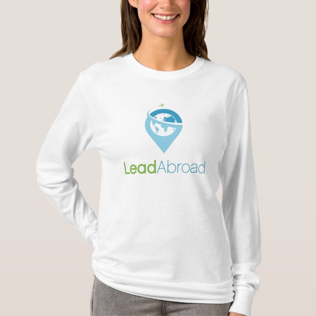 Camisa da longo-Capa de LeadAbroad (Frente)