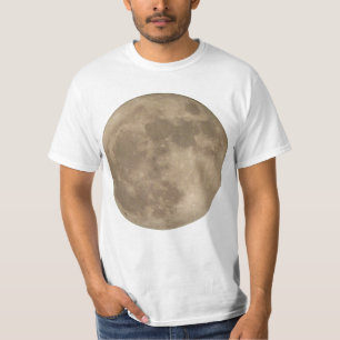 Camisa da lua dos homens do t-shirt da Lua cheia