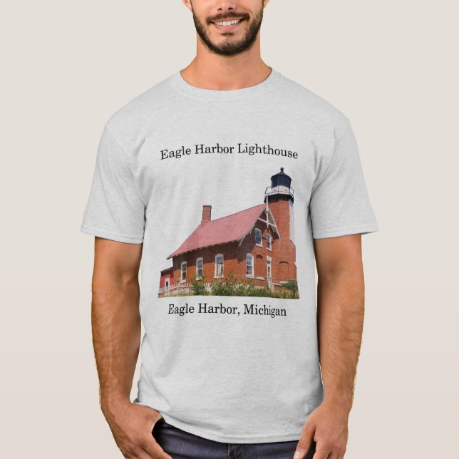 camisa da luz do farol de Eagle Harbor (Frente)