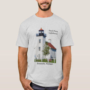 Camisa da luz do farol de Sand Point Escanaba