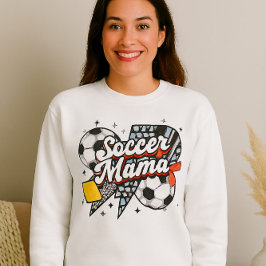 Camisa da mamãe de futebol - Arco negrito e Coraçã