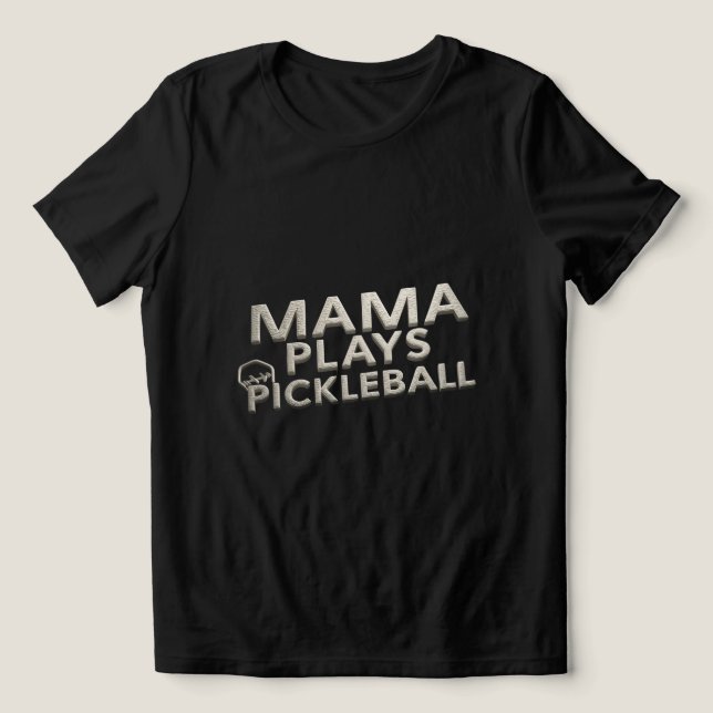 Camisa da Mamãe Jogando Pickleball (Design frontal)