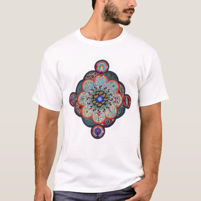 Camisa da mandala de Jung para homens (Frente)