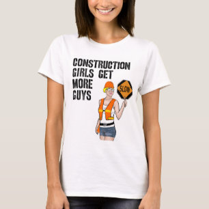 Camisa da menina da construção