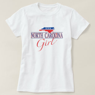 Camisa da menina de North Carolina