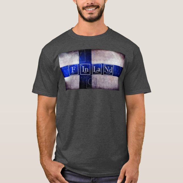 Camisa da mesa periódica de Finlandia (Frente)