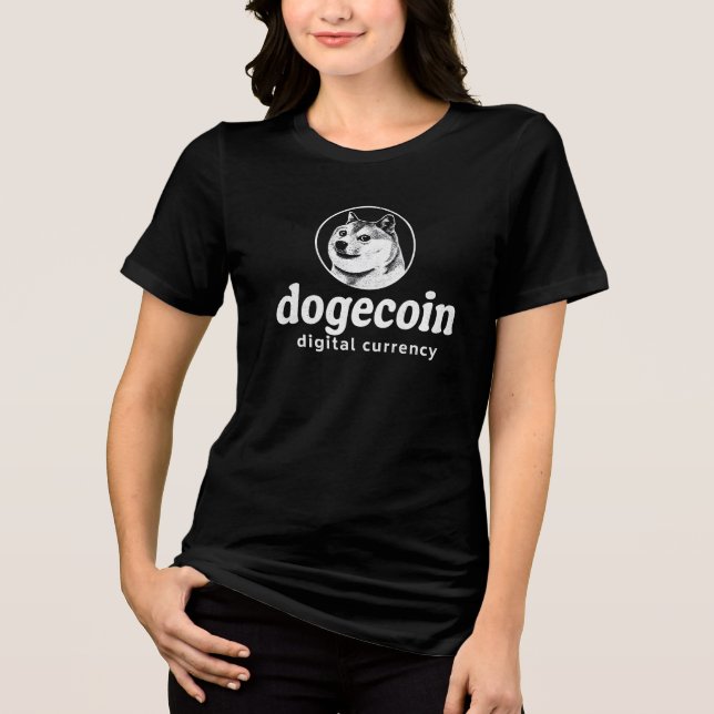 Camisa da Moeda Digital Dogecoin - Moda Meme Crypt (Frente)