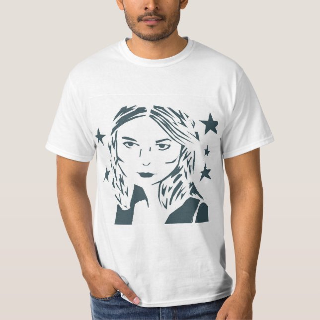 Camisa da mulher da arte da rua (Frente)