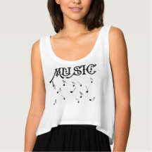 Camisa da música com notas musicais