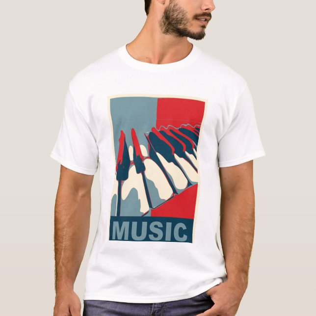 Camisa da música de Obama (Frente)