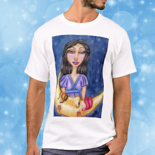 Camisa da Noite da Lua Dormindo