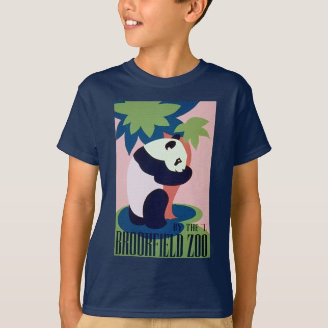 Camisa da panda T do jardim zoológico de WPA (Frente)