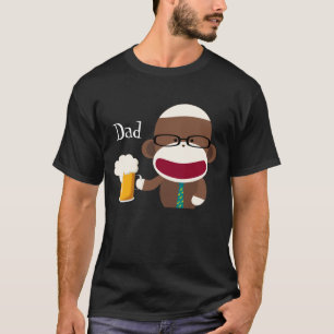Camisa da papá do macaco da peúga