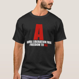 Camisa da parte dianteira de libertação animal
