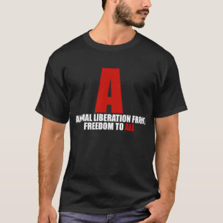 Camisa da parte dianteira de libertação animal