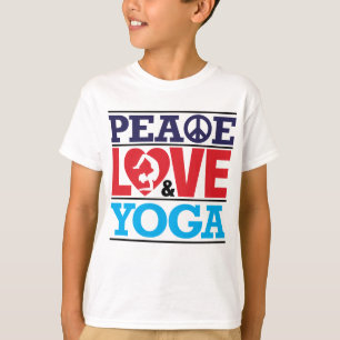 Camisa da paz, do amor e da ioga