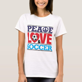 Camisa da paz, do amor e do futebol