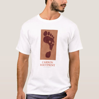 Camisa da pegada do carbono