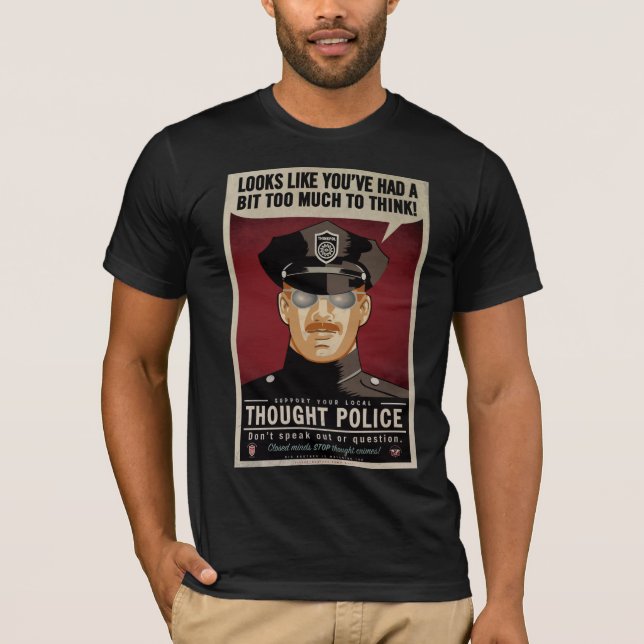 Camisa da polícia do pensamento (Frente)