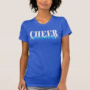 Camisa da prática do cheerleader em branco e em
