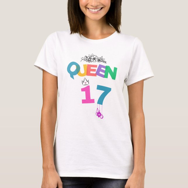 Camisa da Rainha do 17º Aniversário (Frente)