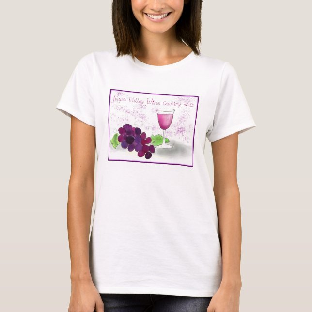 Camisa da região vinícola T de Napa Valley (Frente)