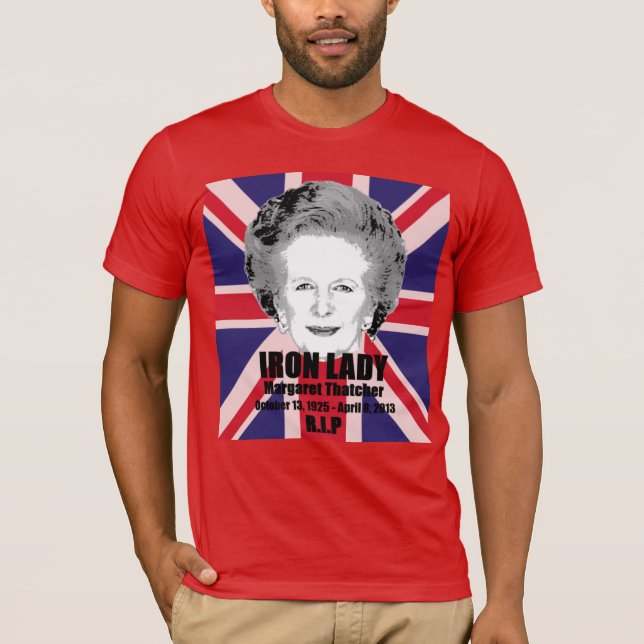 Camisa da relembrança da dama de ferro de Margaret (Frente)