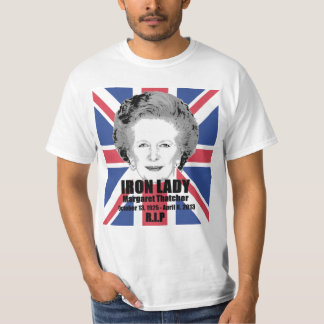Camisa da relembrança da dama de ferro de Margaret