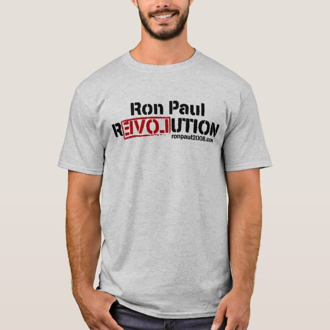 Camisa da revolução de Ron Paul (Frente)