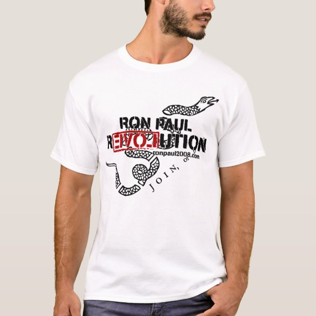 Camisa da revolução de Ron Paul (Frente)