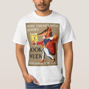 Camisa da semana de livro de 1950 crianças