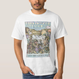 Camisa da semana de livro de 1970 crianças