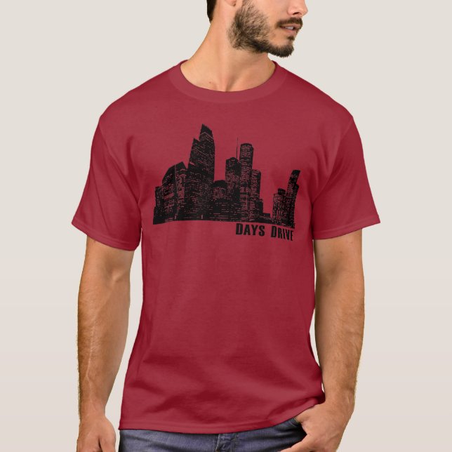 Camisa da skyline de Houston (Frente)