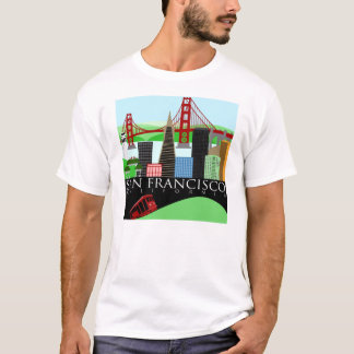 Camisa da skyline t de San Francisco