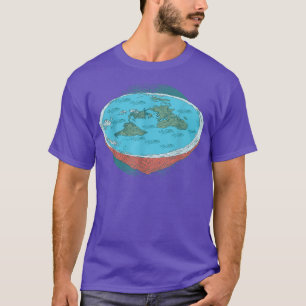 Camisa da Sociedade da Terra Plana como Teoria da