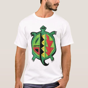 Camisa da tartaruga verde T