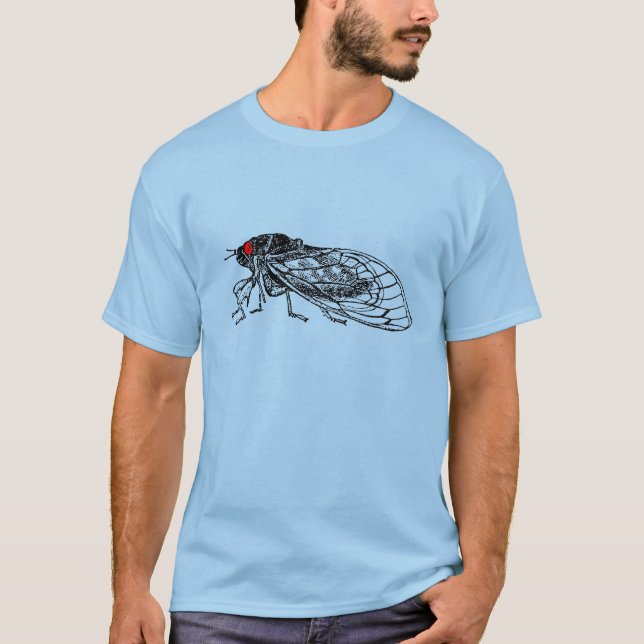 Camisa da tintura do laço da cigarra de 17 anos (Frente)