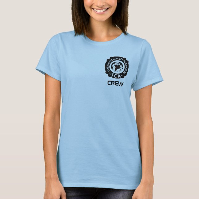 Camisa Da Tripulação Das Mulheres, Vermelho (Frente)