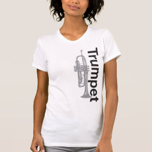 Camisa da trombeta das mulheres afligidas