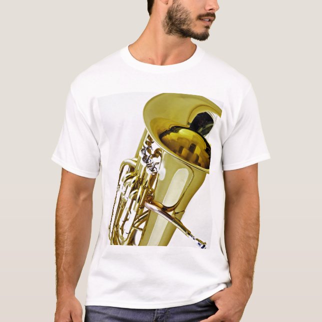 Camisa da tuba T pronta para personalizar com suas (Frente)