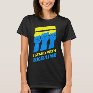 Camisa da Ucrânia Apoio Ucraniano Eu Apoio a Ucrân