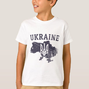 Camisa da Ucrânia Tryzub Ucraniano Patriótico Mulh