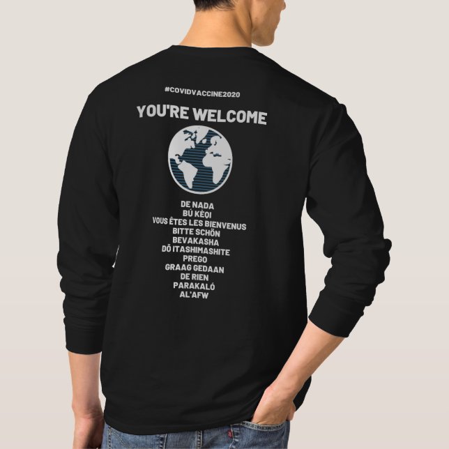 Camisa da Vacina de Folga Longa (Verso)