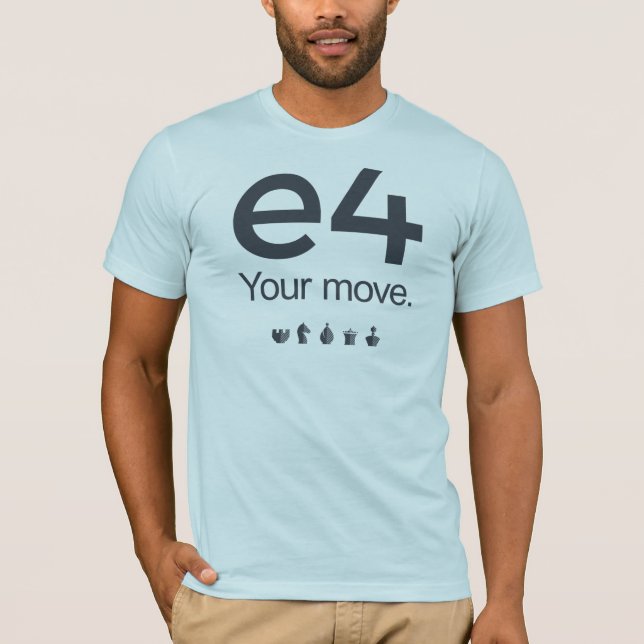 Camisa da xadrez: e4 (Frente)
