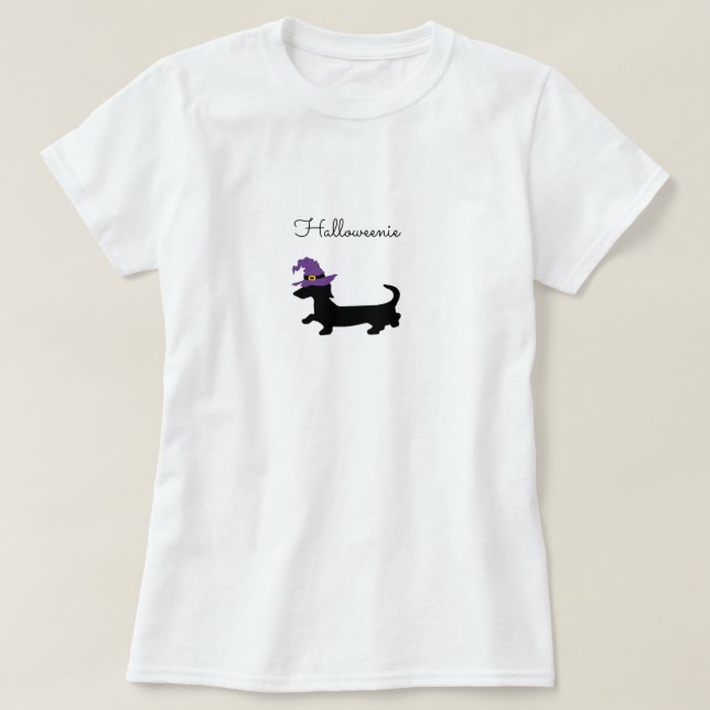 Camisa Dachshund Halloween (Frente do Design)