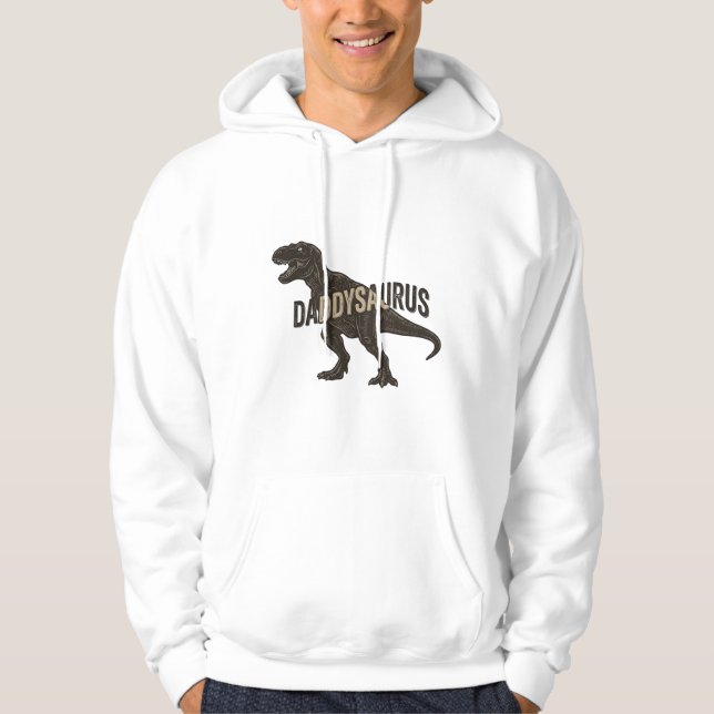 Camisa Daddysaurus Dinosaur Vintage Engraving Desi (Frente)