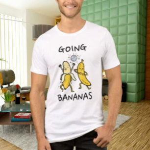 Camisa Dançando Bananas Ficando Louco
